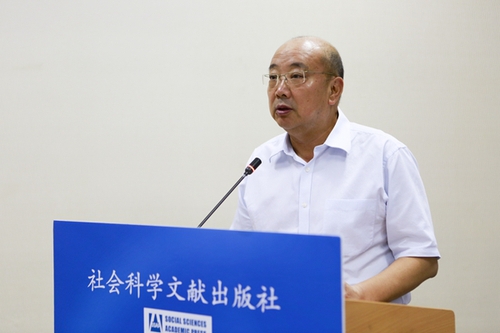 中国出版集团党组书记王涛发言